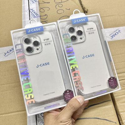 Ốp lưng dành cho iPhone 16 Pro Max, iPhone 16 Pro, iPhone 16 Plus, iPhone 16 hiêu J-CASE dẻo trong suốt bảo vệ camera chống sốc cao cấp - Hàng chính hãng