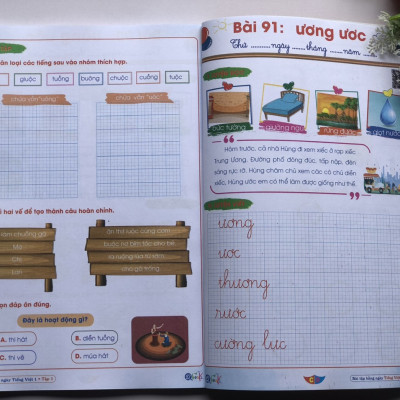 Sách - Combo Bài Tập Hằng Ngày Toán và Tiếng Việt Lớp 1 - Cánh Diều - Tập 1,2 (2 cuốn)