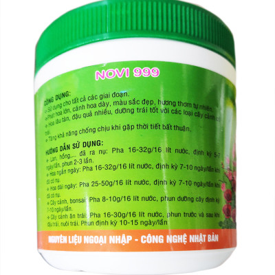 Phân bón dưỡng cây toàn diện Novi 999  21 21 21 hủ 500g