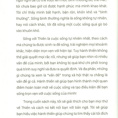 Hiểu Và Ứng Dụng Nhanh - THIỀN CHO NGƯỜI MỚI BẮT ĐẦU - Sống Hạnh Phúc Bình Yên Và Chánh Niệm
