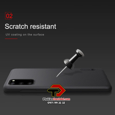 Ốp lưng dành cho SamSung Galaxy S20 FE chính hãng Nillkin dạng sần - Hàng nhập khẩu