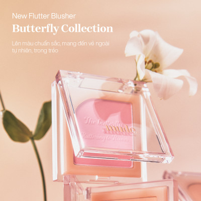 Phấn Má Hồng Mịn Lì Kiềm Dầu Chuẩn Màu mude Flutter Blusher (5g)
