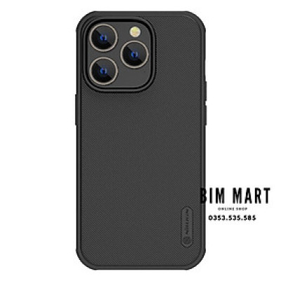 Ốp lưng chính hãng Nillkin dành cho iPhone 14 Pro dạng sần - Hàng Nhập Khẩu (Tặng 2 túi PVC đựng thẻ ATM)