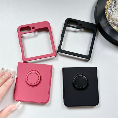 Ốp Lưng Silicon Cho Samsung Galaxy Z Flip 6 / Z Flip 5 Kèm Iring - BUM STORE GALAXY CASE