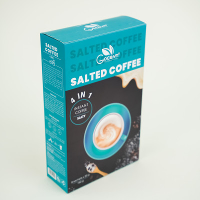Salted Coffee Goce.vn - Cafe Muối hòa tan 4 trong 1 - 160g (8 gói x 20g)