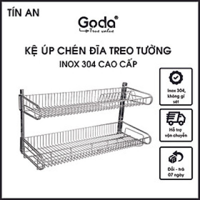 Kệ Mâm 2 Tầng Úp Chén Dĩa Có Khay Hứng Goda PT966