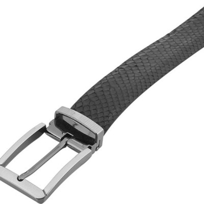 Thắt Lưng Nam Da Trăn Đầu Kim Huy Hoàng HT4307 - Đen