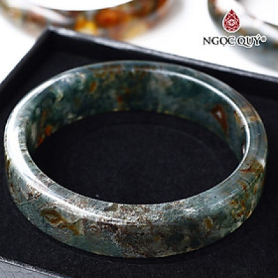 Vòng tay băng ngọc thủy tảo huyết mệnh hỏa mộc - Ngọc Qúy Gemstones