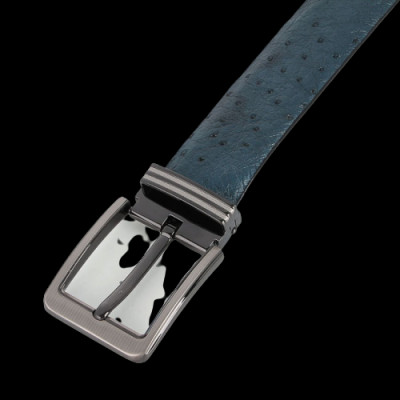  Dây nịt nam da đà điểu Huy Hoàng da hột 4P đầu kim nhiều màu HJ4438-40-41-55