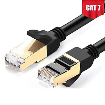 Ugreen UG11275NW107TK 20M màu Đen Cáp mạng LAN CAT7 STP chống nhiễu - HÀNG CHÍNH HÃNG