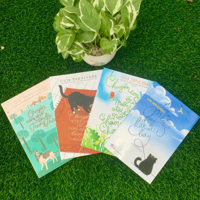 Combo 4 cuốn của Luis Sepulveda: Con mèo dạy hải âu bay + Chuyện con chó tên là Trung thành + Chuyện con mèo và con chuột bạn thân của nó + Chuyện con ốc sên muốn biết tại sao nó chậm chạp - HGBOOKS