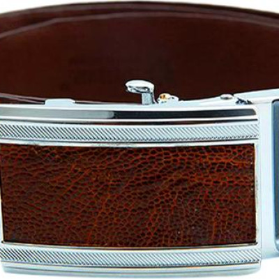 Thắt Lưng Nam Da Đà Điểu Bản Lớn Trơn Huy Hoàng HT4428 - Nâu Đỏ