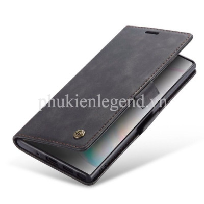 Bao da dạng ví dành cho Samsung Galaxy Note 10 Plus hiệu caseme chống sốc chống va đập bụi bẩn, có ngăn đựng tiền, đựng thẻ tiện dụng - Hàng chính hãng