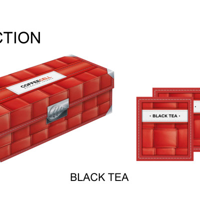 Combo 5 Gói Trà Đen Với Nhân Sâm Trắng Thượng Hạng COFFEECELL (5 gói x 2g) - Hương thơm cay nồng của nhân sâm giúp bộc lộ tài năng, đánh thức cảm xúc tươi mới - Hàng Chính Hãng