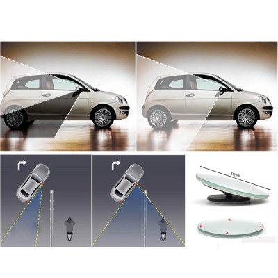 Gương Cầu Lồi Mini Xoay 360 Độ Tràn Viền | Gương Cầu Lồi Mini Tràn Viền Sang Trọng, Giảm Thiểu Điểm Mù Khi Lái Xe Hiệu Quả