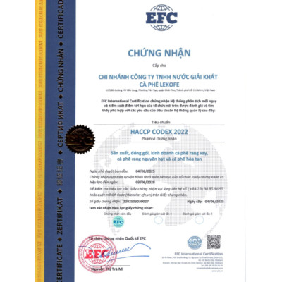 Cà phê sữa hòa tan 3in1 Lekofe 100% cà phê nguyên chất đậm vị cà phê thơm vị sữa Hộp 16 gói 288g