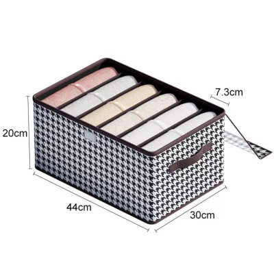 Hộp Vải Đựng Quần Áo Chia Ngăn, Khay Đựng Đồ Lót, Tất Vớ,Có Nắp Gấp Gọn Tiện Lợi - HÀNG CHÍNH HÃNG MINIIN