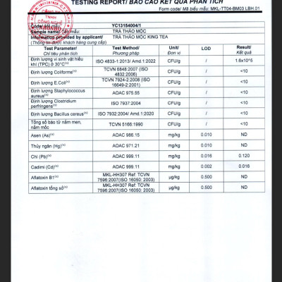 Trà Thảo Mộc KingTea 500g Hỗ Trợ Đau Dạ Dày, Ổn Định Huyết Áp, Hạ Men Gan , Mỡ Máu Và Ngăn Ngừa Ung Thư Giúp Ngủ Ngon