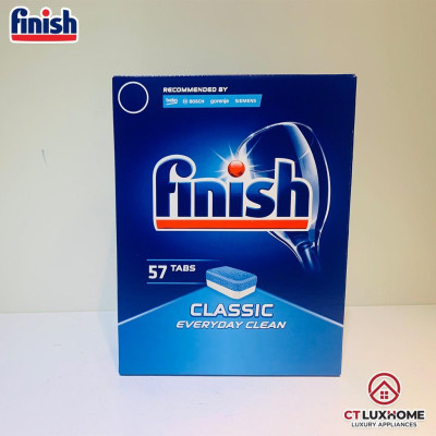 Viên rửa bát Finish Classic hộp 57 viên - Hàng chính hãng [2 chức năng]
