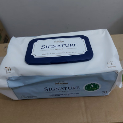 Khăn Ướt Nhập Khẩu Hàn Quốc Bebesup Signature 70 Tờ/Gói Thương Hiệu Bebesup