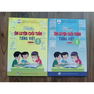 Sách - Combo Phiếu ôn luyện cuối tuần Tiếng Việt 1 (Tập 1+Tập 2) - Cánh diều