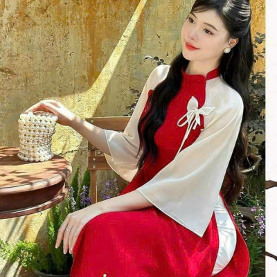 Áo Dài Hoa Sen Truyền Thống