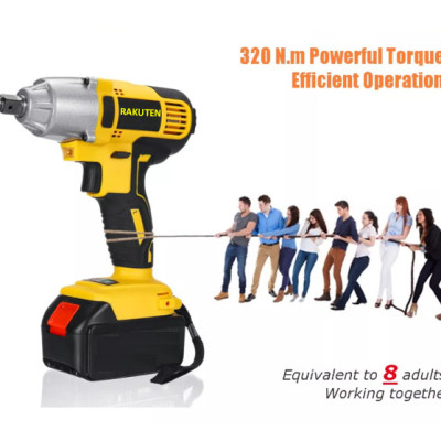 Máy siết bulong RAKUTEN 88V tặng đầu chuyển thành máy bắn tôn.máy bắt vít 