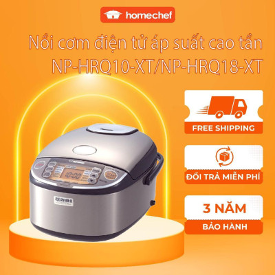 Nồi cơm áp suất cao tần Nhật Bản Zojirushi 1L/1.8L NP-HRQ10/NP-HRQ18, sản xuất Nhật, bảo hành 3 năm | HÀNG CHÍNH HÃNG
