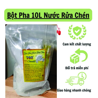HOT Bột Pha 10Lít Nước Rửa Chén Hương Chanh Nhiều Bọt Sạch Chén Bát