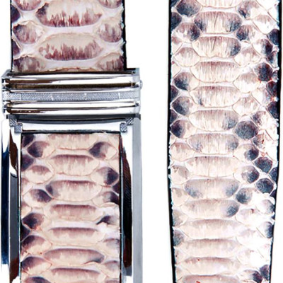 Thắt Lưng Nam Da Trăn VIP Bản Lớn Huy Hoàng HT4335 - Trắng