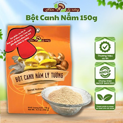 Combo 2 Gói Bột Canh Nấm Chay Lý Tưởng 150g, Nguyên Chất Từ Nấm Thơm Ngon Đậm Vị An Toàn Cho Sức Khoẻ