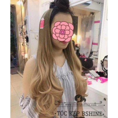 Tóc giả kẹp u omber cao cấp- hình thật