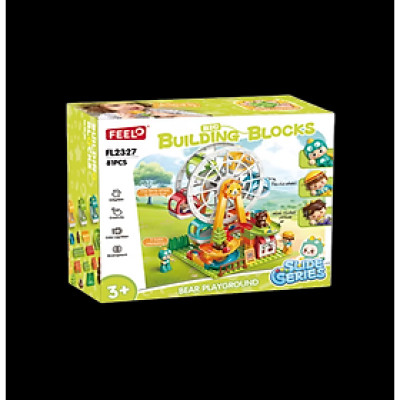 FEELO - 2327 - Lắp Ráp Khu Vui Chơi Gấu Con (81 Chi Tiết)