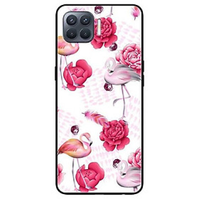 Ốp lưng dành cho Oppo A53 - A93 / F17 Pro - A31 - A8 2019 mẫu Hạc Hồng Mẫu Đơn