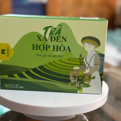 Trà Xạ Đen Hợp Hòa - Xạ đen + Cỏ Ngọt - 50 túi lọc - Giải độc mát gan, ngăn ngừa ung thư.