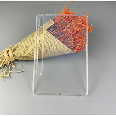 Ốp lưng silicon dẻo trong cho Samsung Galaxy Tab S9 Plus, S9 Fe Plus, Tab S9 ,Tab S9 Fe, Tab S8 Ultra, Tab S8 Plus, Tab S8, Tab S7, Tab S7 Plus , S7 Fe , Tab S7 có gờ bảo vệ camera - Hàng nhập khẩu