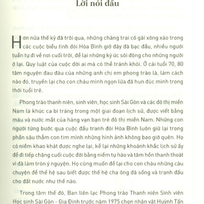 CHÚNG TA ĐÒI HÒA BÌNH - Huỳnh Tấn Mẫm Và Phong Trào Yêu Nước, Của Thanh Niên, Sinh Viên, Học Sinh Sài Gòn, 1969 - 1975