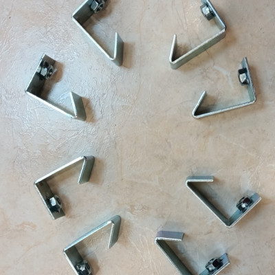 set 50 móc xà gồ chữ C treo tyren 6,8,10,12 móc treo ty chữ C