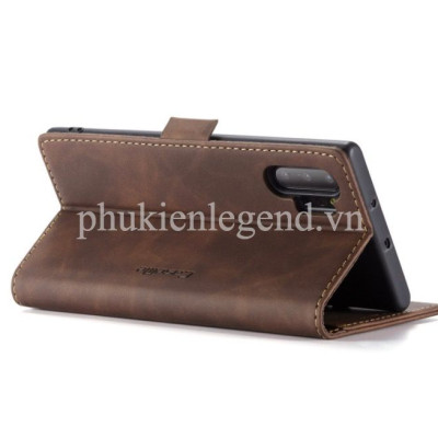 Bao da dạng ví dành cho Samsung Galaxy Note 10 Plus hiệu caseme chống sốc chống va đập bụi bẩn, có ngăn đựng tiền, đựng thẻ tiện dụng - Hàng chính hãng