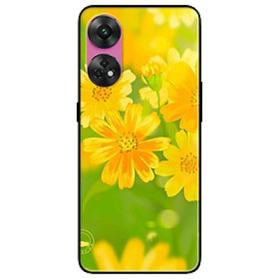 Ốp lưng dành cho Oppo Reno 8T 4G - Reno 8T 5G - Reno 10 5G - Reno 10 Pro 5G - Hoa Vàng Nền Ảo - Hàng Chính Hãng