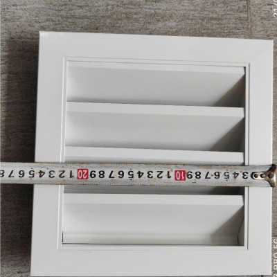 Miệng gió louver nan Z 250x250mm kèm lưới chắn côn trùng tránh hắt mưa