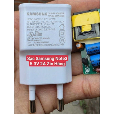 Sạc Note 3 [TA12JWE] 5.3V-2A zin new chính hãng cam kết