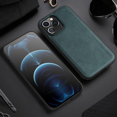 Ốp lưng da cho iPhone 12 Mini, 12, 12 Pro, 12 Pro Max, iPhone 13 Mini, 13, 13 Pro, 13 Pro Max Max hãng X-level cao cấp viền mềm chống sốc - Hàng chính hãng