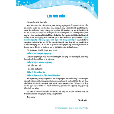 Sách - Global Success - Bộ Đề Kiểm Tra Định Kỳ 4 Kỹ Năng Lớp 5 - Có Đáp Án - Tập 1 - Minh Thắng