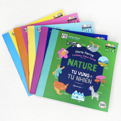 Bộ Sách STEAM Words (5 Quyển: Từ Vựng Về Động Vật + Từ Vựng Về Tự Nhiên + Từ Vựng Về Đại Dương + Từ Vựng Về Vũ Trụ + Từ vựng về Xây dựng)