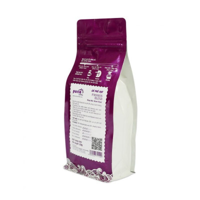 PURIO Ground Coffee - cà phê bột nguyên chất - Passion Blend, 70% Robusta & 30% Arabica, Đắng vừa - Gói 250gr