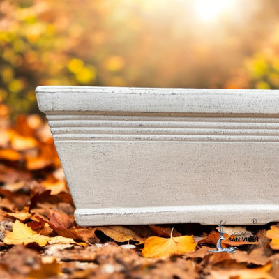 Chậu Gốm Chữ Nhật Trồng Cây Sân Thượng - Chậu Trồng Cây Trong Nhà 50x25x20cm