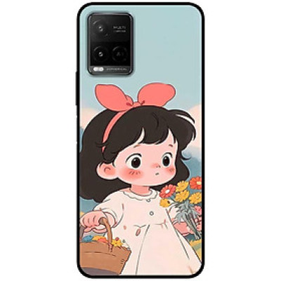 Ốp lưng cho Vivo Y12s - Y20 - Y20s - Y21 - Y21s - Y33s - Y33T - Cô Gái Nơ Hồng - Hàng Chính Hãng