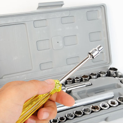 Bộ dụng cụ sữa chữa KG707 mở bulong ốc vít ô tô, xe máy 40 món chi tiết chuyên dụng - Hàng chính hãng 