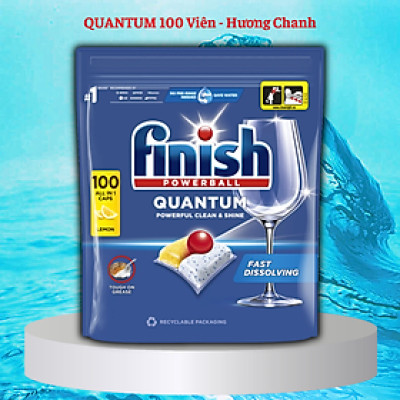 Viên rửa chén bát Finish Quantum 100v (Nk Đức )